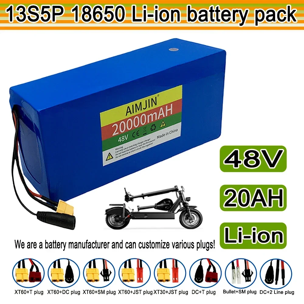 Original 13S5P 48V 20000mAh Electric Vehicle Li-ion Battery Pack Is Suitable for Electric Scooter Mountain Bike 250-1000w
Original 13S5P 48V 20000mAh Electric Vehicle Li-ion Battery Pack Is Suitable for Electric Scooter Mountain Bike 250-1000w