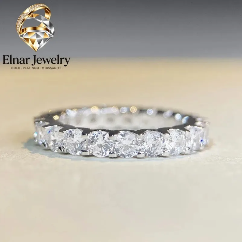 Elnar Jewelry Luxury Solid Platinum PT950 Women's Moissanite Diamond Ring Rings Full Rings of Four Claw Diamond Ring
Elnar Jewelry Luxury Solid Platinum PT950 Women's Moissanite Diamond Ring Rings Full Rings of Four Claw Diamond Ring
