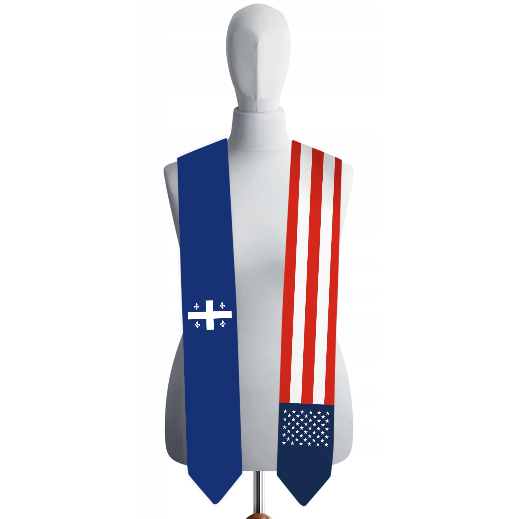 13x180cm USA And Quebec Flag Graduation Sash Bachelor Gown Accessory Graduation Sash Scarf
13x180cm USA And Quebec Flag Graduation Sash Bachelor Gown Accessory Graduation Sash Scarf