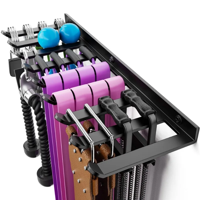 9 Hooks Wall Mount Storage Rack, Multifunctional Workout Gear Organizer for Resistance Bands Skipping Rope Fitness Equipment
9 Hooks Wall Mount Storage Rack, Multifunctional Workout Gear Organizer for Resistance Bands Skipping Rope Fitness Equipment