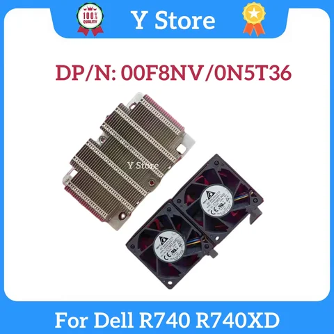 Y Store Original for Dell R740 R740XD Server CPU Heat Sink Kit Heatsink 0F8NV Cooling Fan N5T36 00F8NV / 0N5T36 Radiator