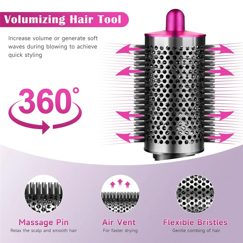 B98A-Large Round Volumizing Brush For Dyson Airwrap Accessories Bigger Round Brush Volumizer Attachment Tool, Rose
B98A-Large Round Volumizing Brush For Dyson Airwrap Accessories Bigger Round Brush Volumizer Attachment Tool, Rose