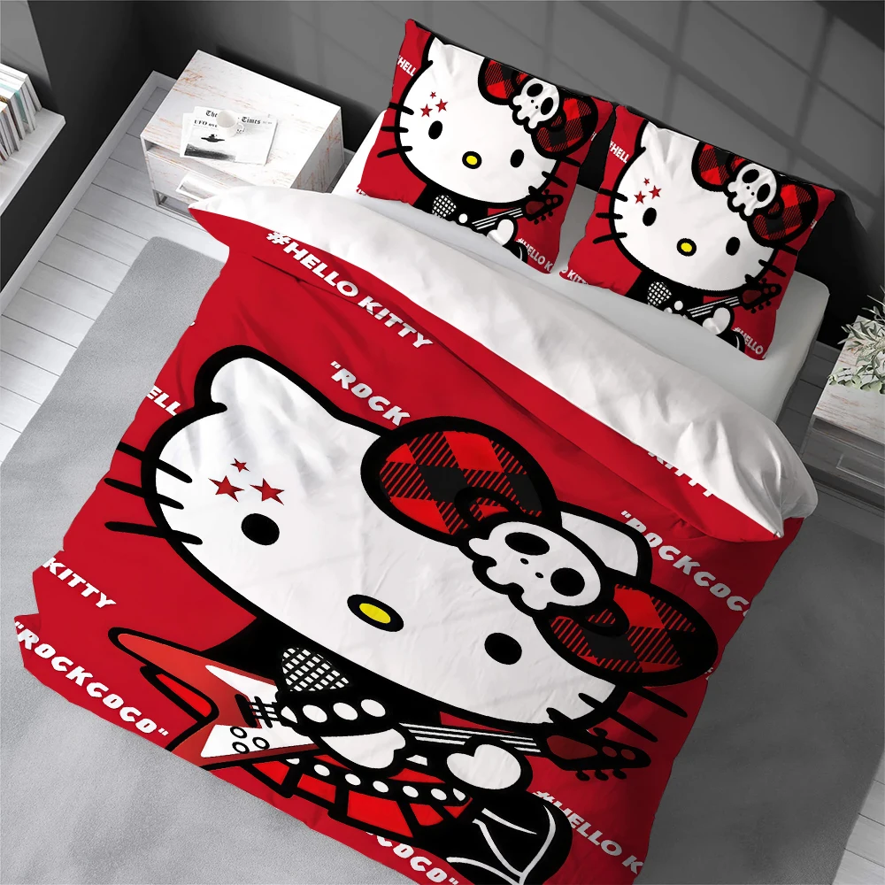 Комплект постельного белья с мультяшными персонажами H-HelloS K-KittyS, 3 предмета, из мягкого хлопка, для дома и общежития, подарок для студентов
Комплект постельного белья с мультяшными персонажами H-HelloS K-KittyS, 3 предмета, из мягкого хлопка, для дома и общежития, подарок для студентов