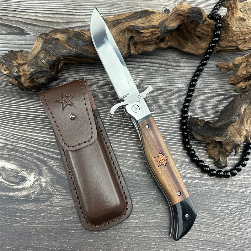 Russia Finka NKVD wooden handle outdoor tactical hunting hiking survival rescue multi-purpose EDC pocket pocket knife men's gift
Russia Finka NKVD wooden handle outdoor tactical hunting hiking survival rescue multi-purpose EDC pocket pocket knife men's gift