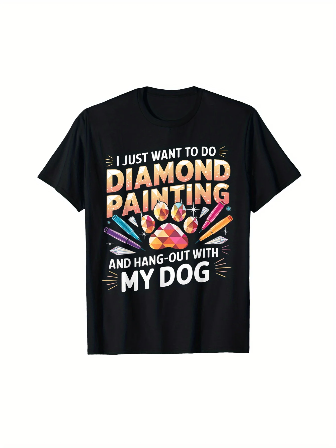 Футболка для энтузиастов алмазной живописи, хлопковая футболка с круглым вырезом, всесезонный топ, мужские уличные топы унисекс, пуловеры с графикой
Футболка для энтузиастов алмазной живописи, хлопковая футболка с круглым вырезом, всесезонный топ, мужские уличные топы унисекс, пуловеры с графикой