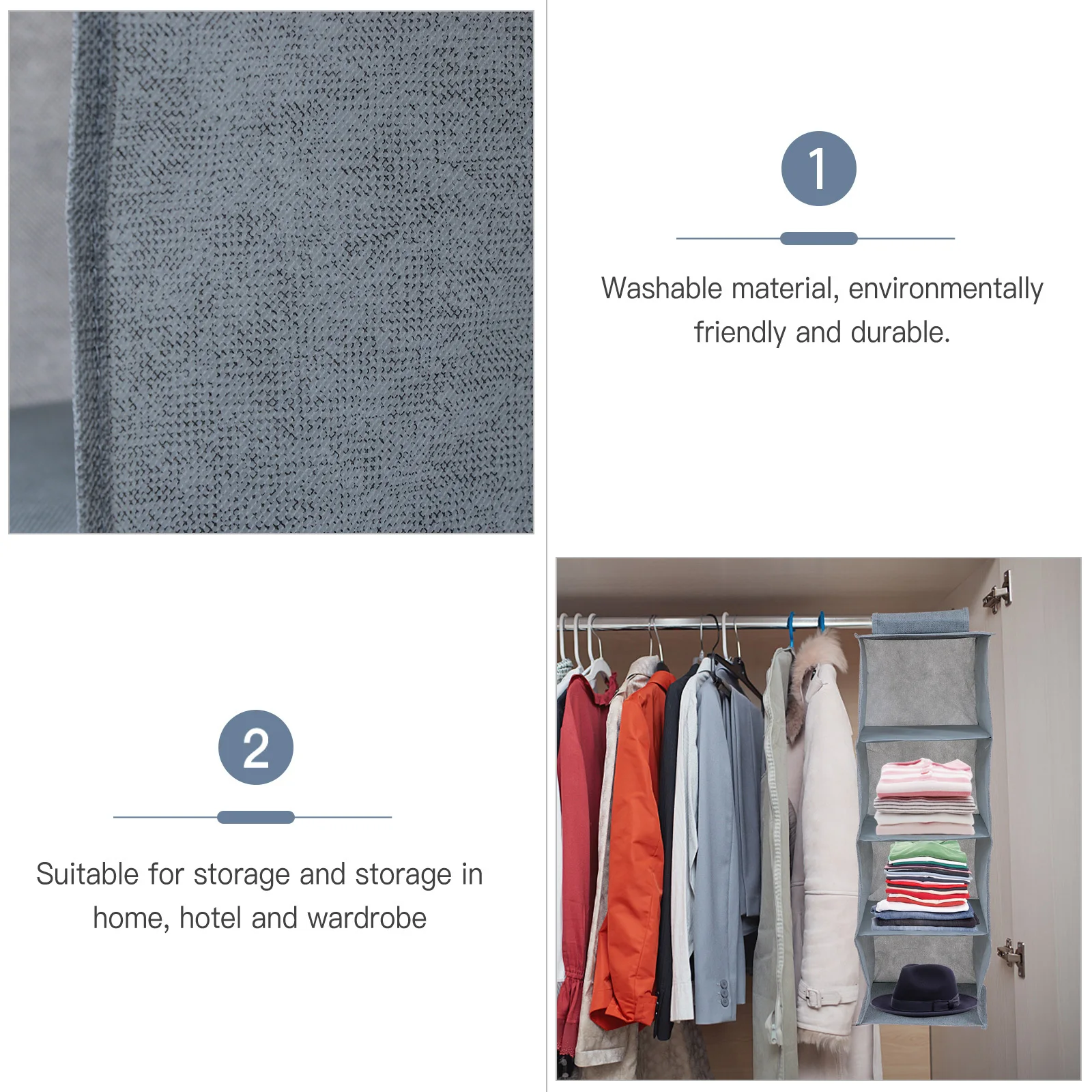 Multi-Layer Storage Bag Non Woven Fabric Hanging Wardrobe Closet Dustproof Moisture-Proof Large Capacity Folding Organizer
Multi-Layer Storage Bag Non Woven Fabric Hanging Wardrobe Closet Dustproof Moisture-Proof Large Capacity Folding Organizer