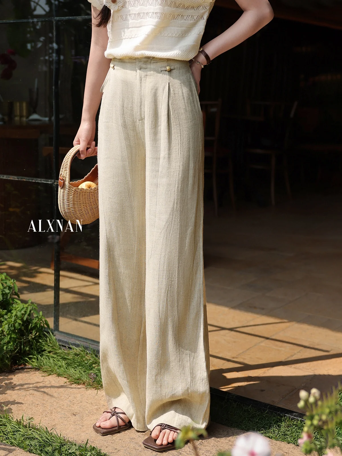 High Waist Wide Leg Pants Women's Summer New Sle Slimming Drapey Versatile Casual Long Pants Faionable Cloud adow Elegance
High Waist Wide Leg Pants Women's Summer New Sle Slimming Drapey Versatile Casual Long Pants Faionable Cloud adow Elegance