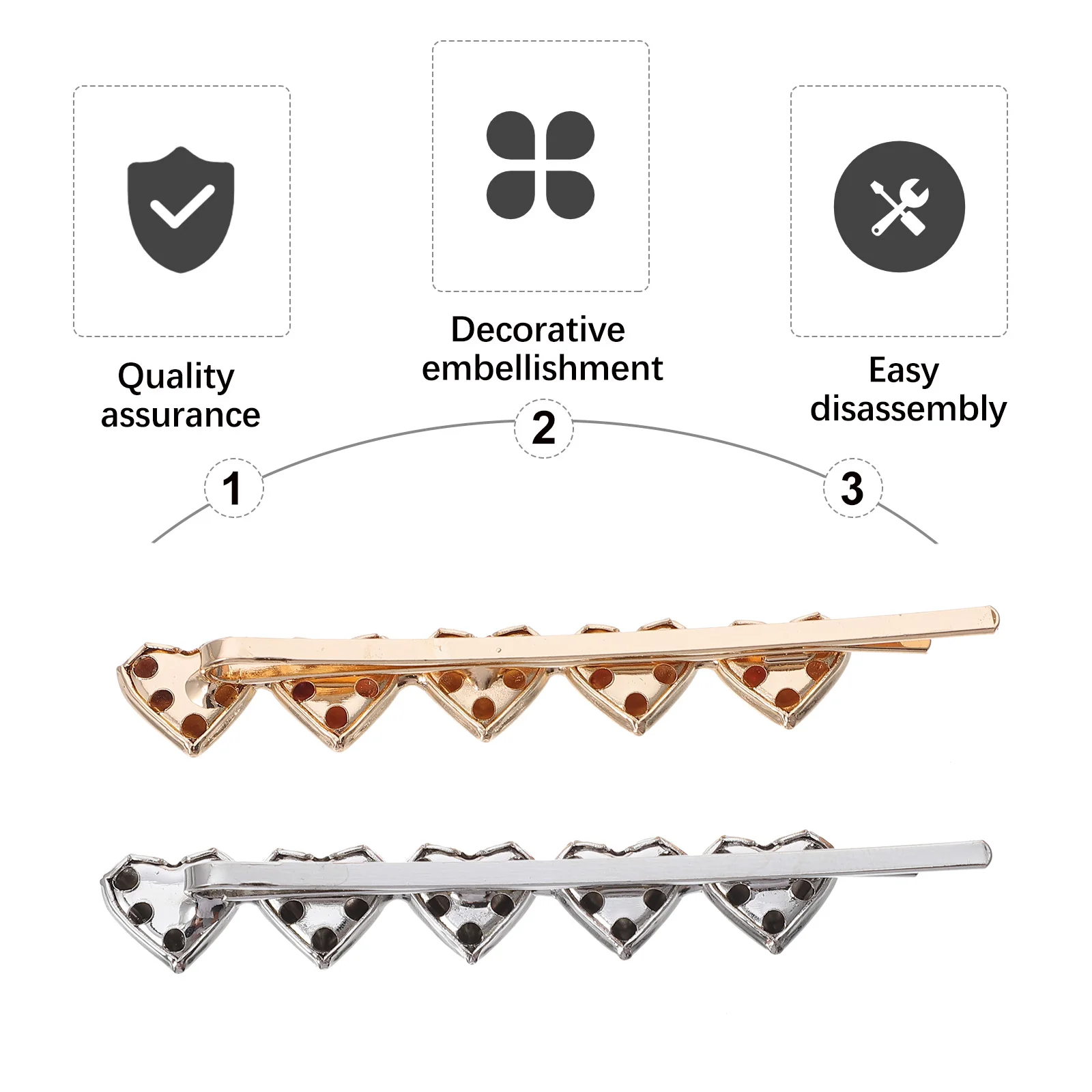 4pcs Heart Design Hairpin Punk Style Hair Clips Styling Grip Barrette Mood Color Selection Creative Accessories For Punk Hip Hop
4pcs Heart Design Hairpin Punk Style Hair Clips Styling Grip Barrette Mood Color Selection Creative Accessories For Punk Hip Hop