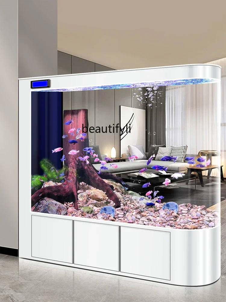 Screen Fish Tank Living Room Large Aquarium Partition Floor Lazy Change Water Fish Globe
Screen Fish Tank Living Room Large Aquarium Partition Floor Lazy Change Water Fish Globe