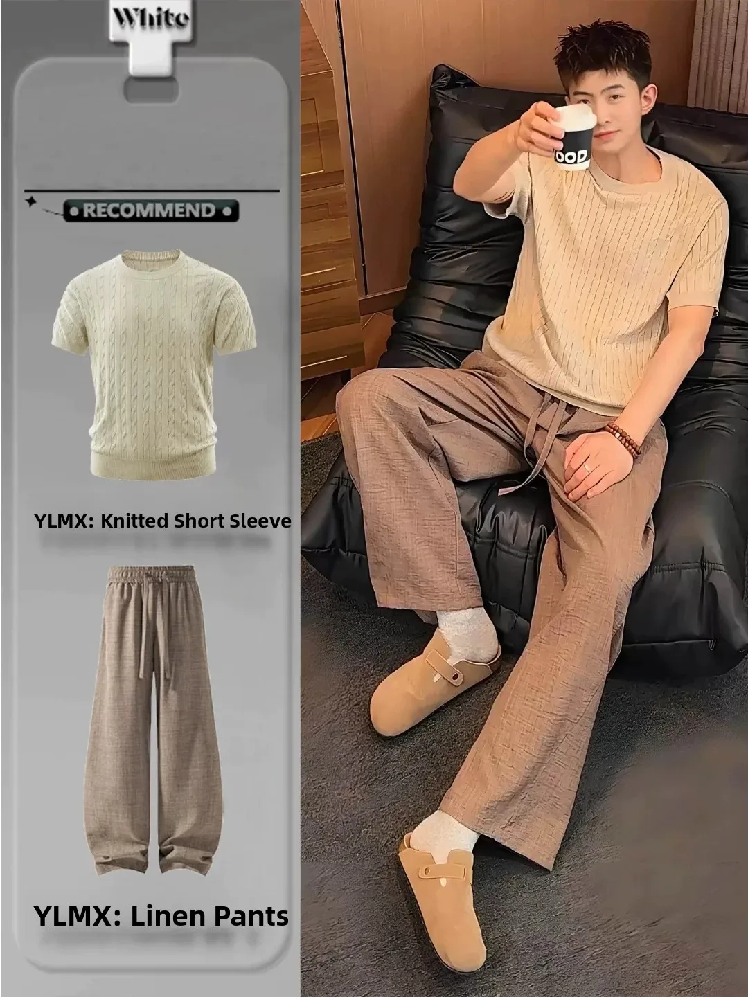Loose Linen Knitted Short Sleeve Men's Set Summer Fashion Casual Pants Two-Piece Suit Comfortable Breathable Lightweight
Loose Linen Knitted Short Sleeve Men's Set Summer Fashion Casual Pants Two-Piece Suit Comfortable Breathable Lightweight