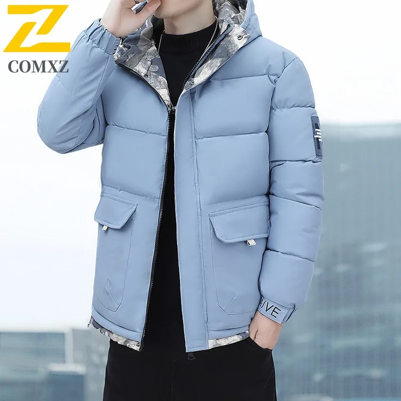 Mens Outdoor Sport Puffer Jacket American Style Solid Color Cotton-Padded Coat Waterproof Windproof Thermal Outerwear Streetwear
Mens Outdoor Sport Puffer Jacket American Style Solid Color Cotton-Padded Coat Waterproof Windproof Thermal Outerwear Streetwear