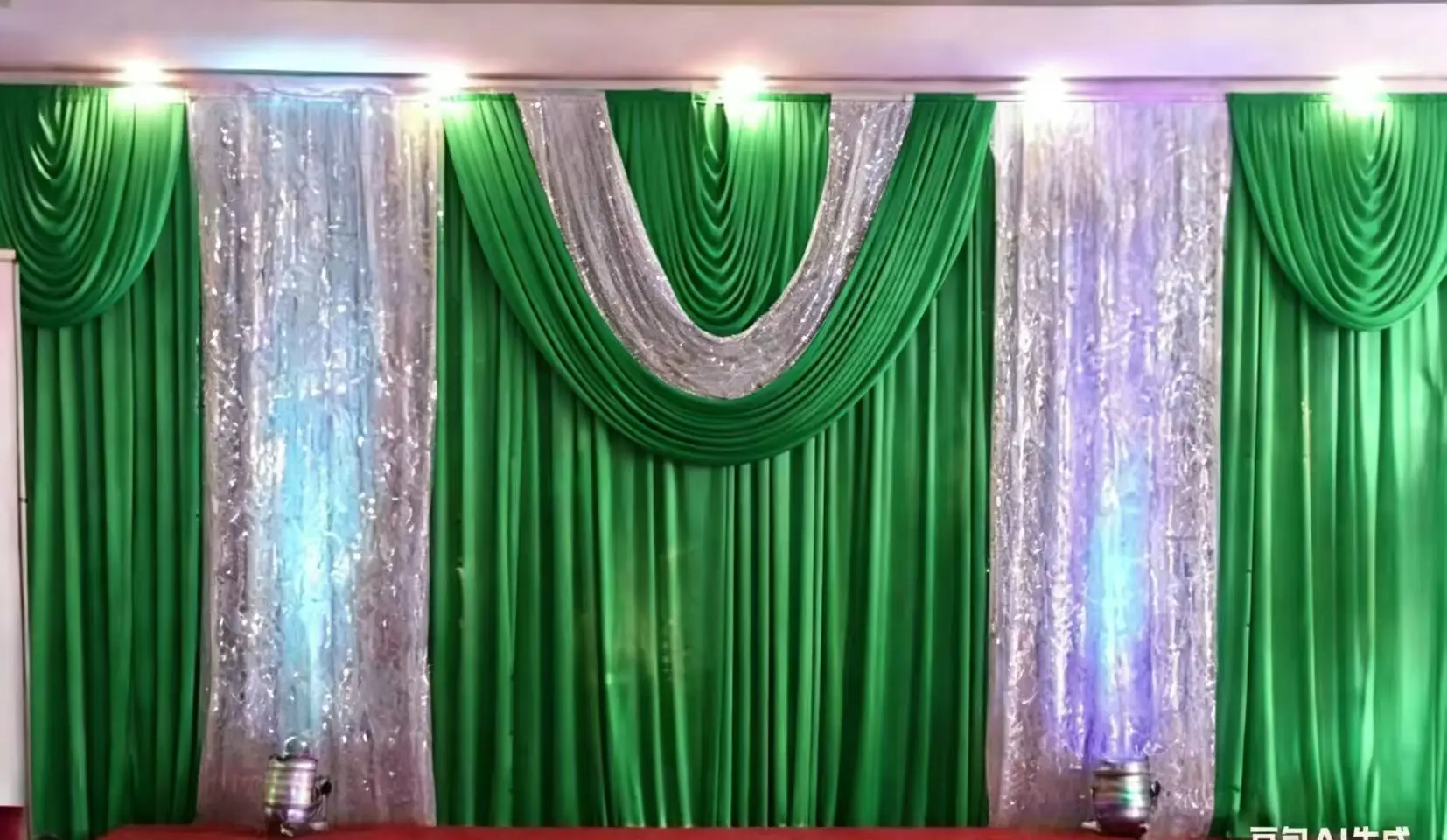 10FTX20FT Green Wedding Backdrop Curtain Swag Silver Sequins Stage Background Drapery for Event Baby Birthday Party Decoration
10FTX20FT Green Wedding Backdrop Curtain Swag Silver Sequins Stage Background Drapery for Event Baby Birthday Party Decoration