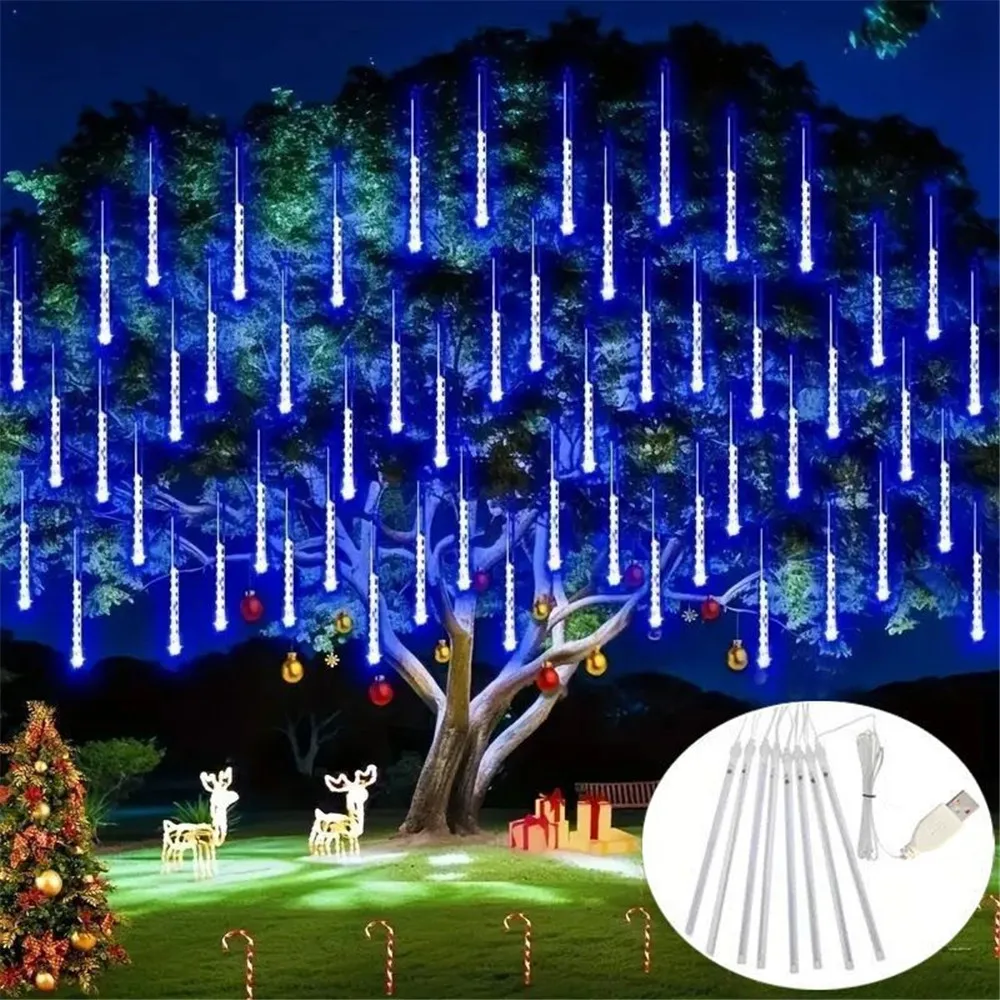 30/50cm Meteor Shower Rain Lights USB Powere LED String Lights Decor Lights Garden Tree Wedding Party Decoration 8 Tubes
30/50cm Meteor Shower Rain Lights USB Powere LED String Lights Decor Lights Garden Tree Wedding Party Decoration 8 Tubes