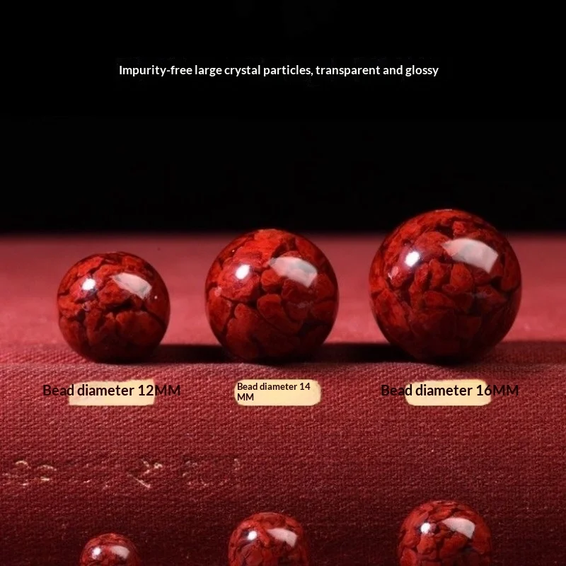 Pure Natural Raw Ore Genuine Cinnabar Loose Beads Pure High Content DIY Round Bead Accessories Handmade Imperial Crystal Sand
Pure Natural Raw Ore Genuine Cinnabar Loose Beads Pure High Content DIY Round Bead Accessories Handmade Imperial Crystal Sand