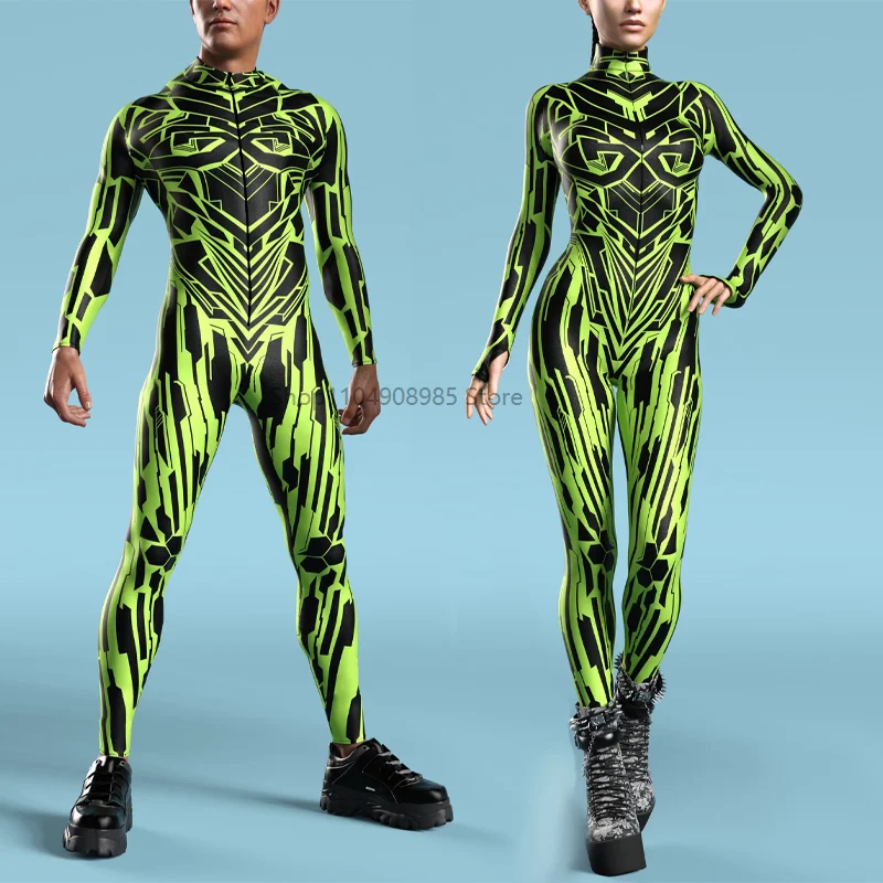 Couple Women 3D Painted Cosplay Jumpsuit Cyberpunk Muscle Bodysuit Halloween Carnival Party Performance Zentai Suit 2025
Couple Women 3D Painted Cosplay Jumpsuit Cyberpunk Muscle Bodysuit Halloween Carnival Party Performance Zentai Suit 2025
