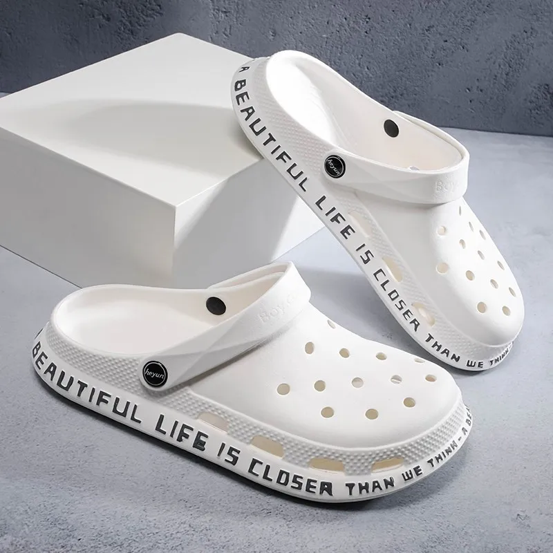 Quick Dry Hole Hole Sandals Men's Summer Personality Anti-Slip Shoes Trendy All-Match Soft Bottom Slippers Beach Outdoor
Quick Dry Hole Hole Sandals Men's Summer Personality Anti-Slip Shoes Trendy All-Match Soft Bottom Slippers Beach Outdoor