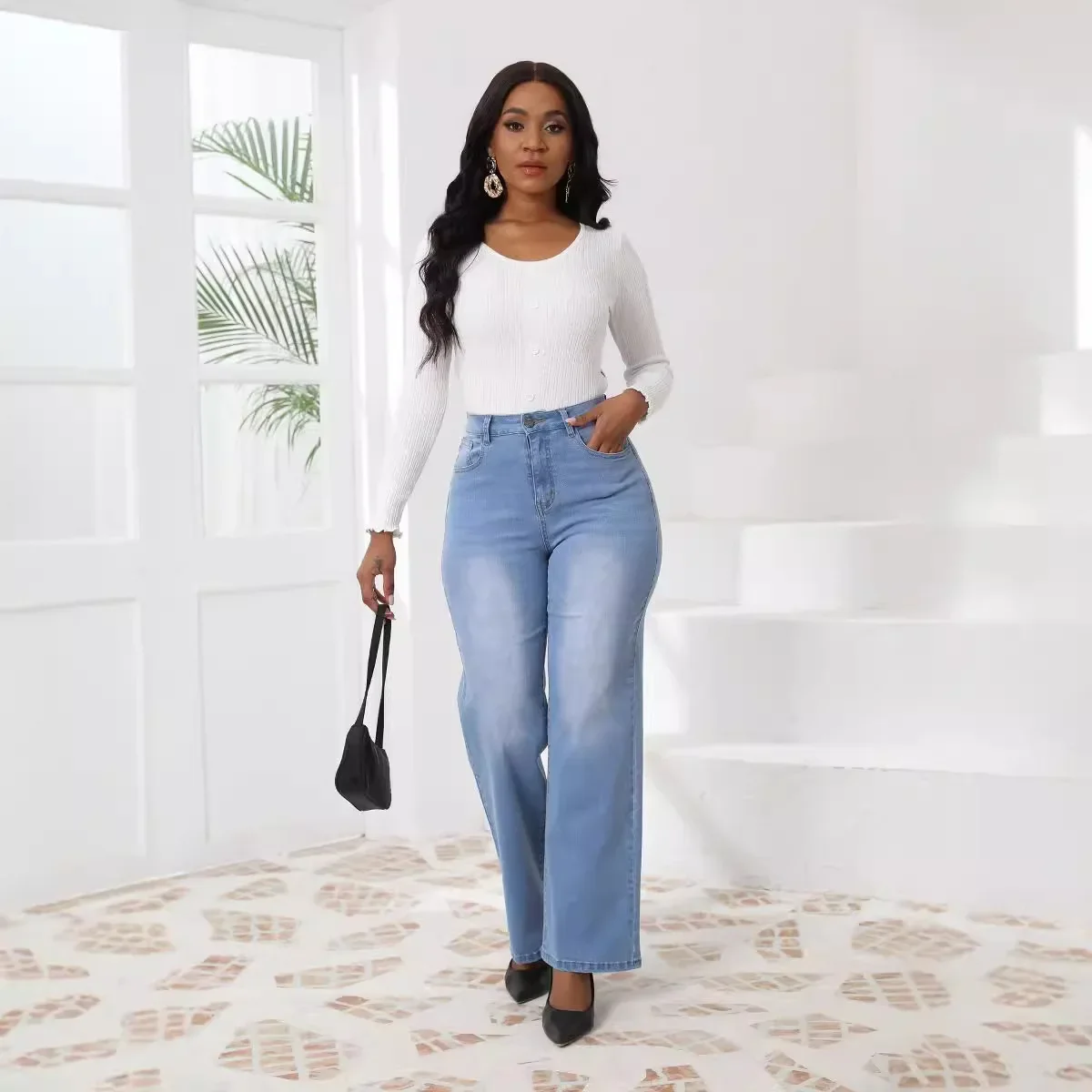 Ретро, простые удобные прямые джинсы. Новые сезонные модные потертые повседневные свободные широкие джинсы с высокой талией для женщин
Ретро, простые удобные прямые джинсы. Новые сезонные модные потертые повседневные свободные широкие джинсы с высокой талией для женщин