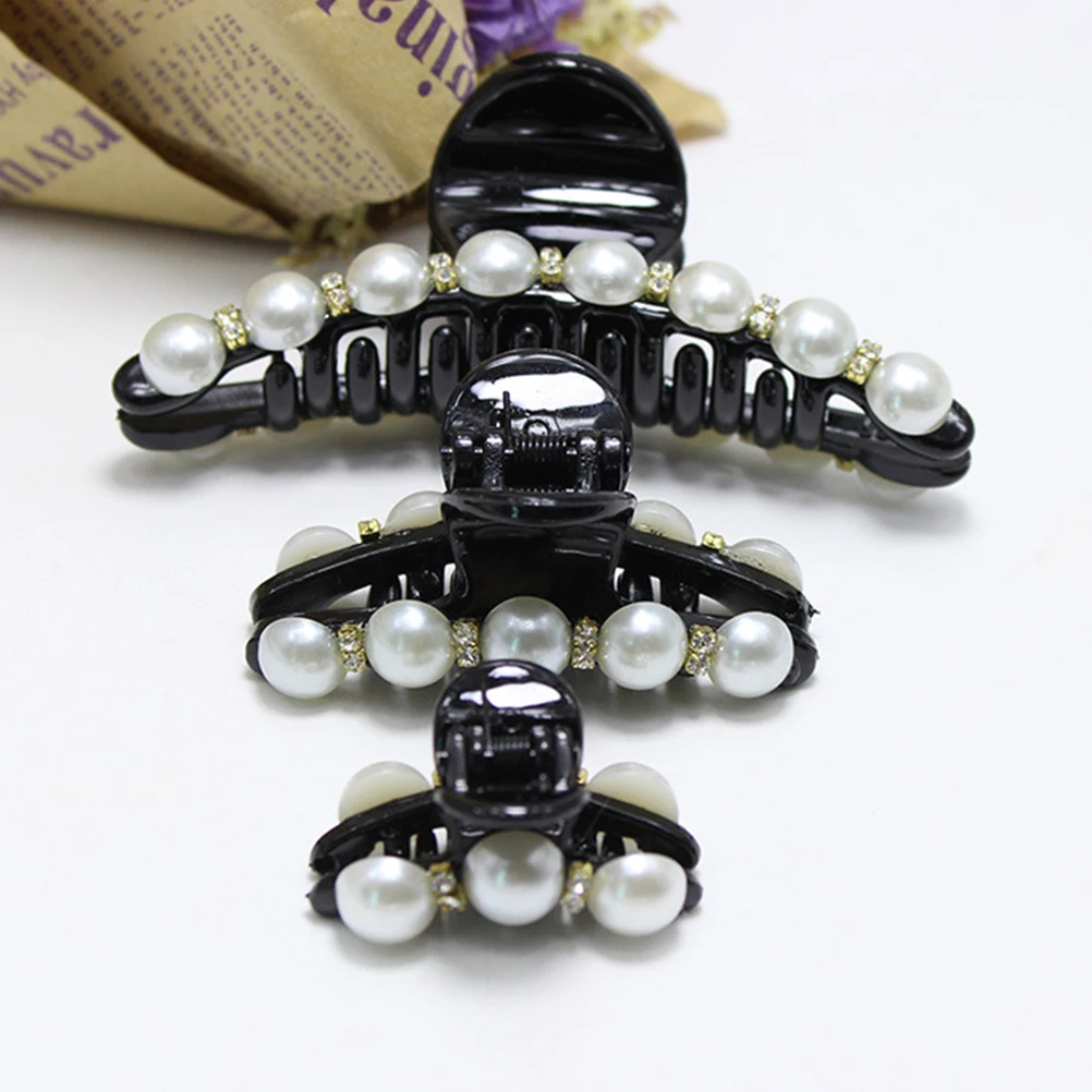 3pcs Pearl Rhinestone Jaw Clips Elegant Hair Accessories for Women Girls 3 Sizes Mini Toppers Party Festival Travel Daily Wear
3pcs Pearl Rhinestone Jaw Clips Elegant Hair Accessories for Women Girls 3 Sizes Mini Toppers Party Festival Travel Daily Wear