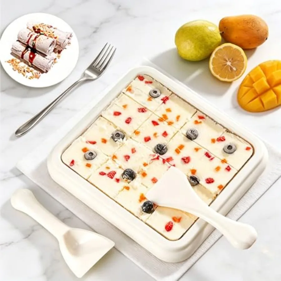 Instant Ice Cream Maker, Stainless Steel Rolled Ice Cream Maker Machine with 2 Scrapers, Cold Storage Circulation System for So
Instant Ice Cream Maker, Stainless Steel Rolled Ice Cream Maker Machine with 2 Scrapers, Cold Storage Circulation System for So