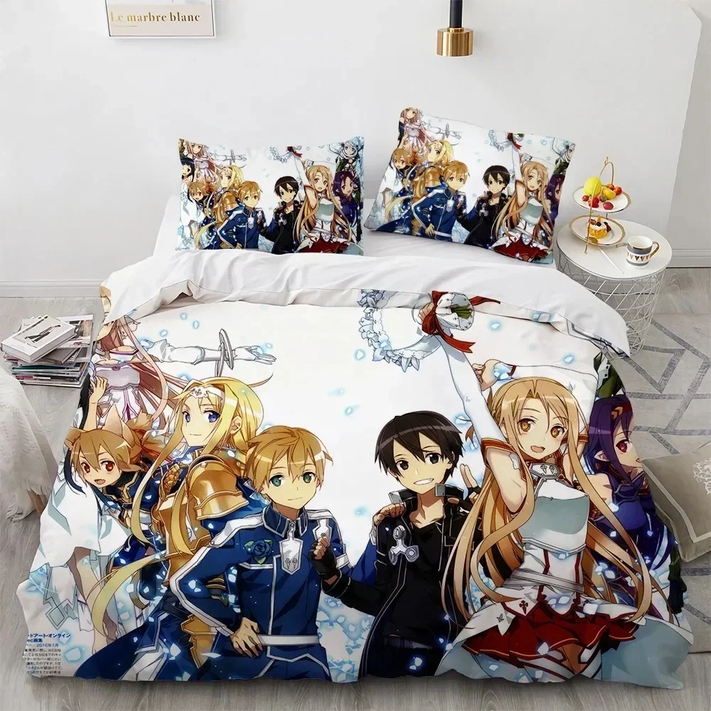Sword Art Online Bedding Set Anime Duvet Covers King Queen Double Twin Size Adults Bed Linens Single Double Size Bedding Set
Sword Art Online Bedding Set Anime Duvet Covers King Queen Double Twin Size Adults Bed Linens Single Double Size Bedding Set