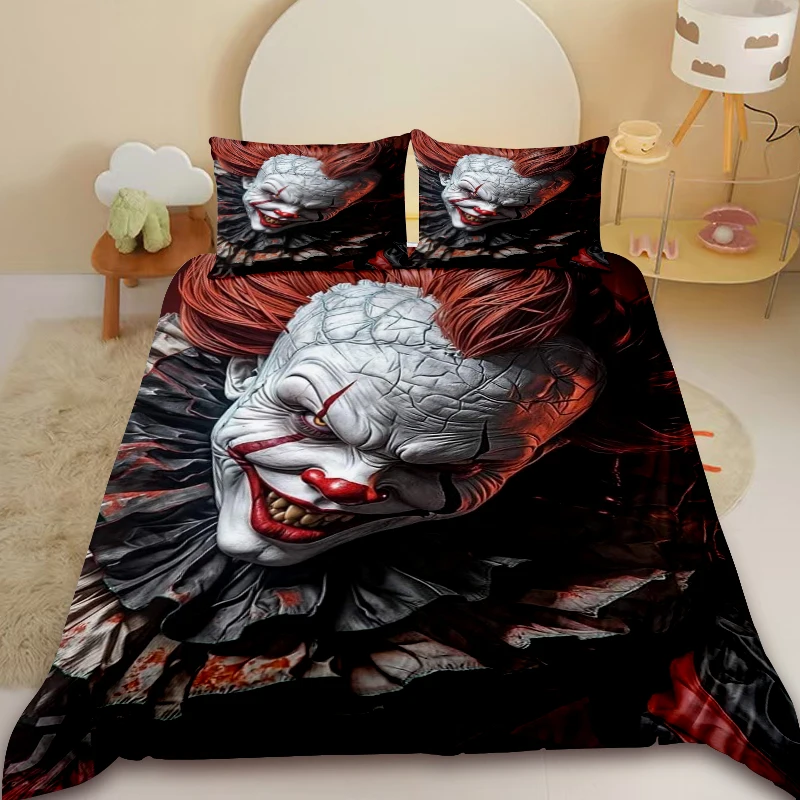 Duvet Cover - Pennywise (The Clown) - IT Bedding Set, Single & Double Sizes, Kids' Gift, Bedroom/Living Room Decor, Horror Theme
Duvet Cover - Pennywise (The Clown) - IT Bedding Set, Single & Double Sizes, Kids' Gift, Bedroom/Living Room Decor, Horror Theme