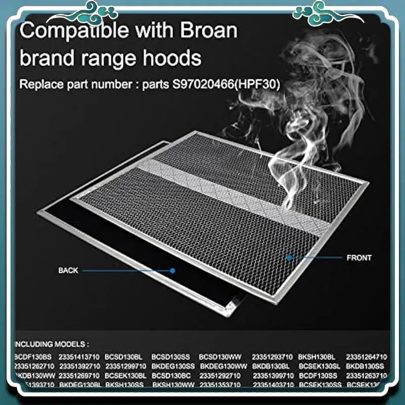 Reliable 4Pack HPF36 Range Hood Non-Ducted Charcoal Filter For Broan Range Hood Filter S97020466 Type XC With Clips Easy To Use
Reliable 4Pack HPF36 Range Hood Non-Ducted Charcoal Filter For Broan Range Hood Filter S97020466 Type XC With Clips Easy To Use