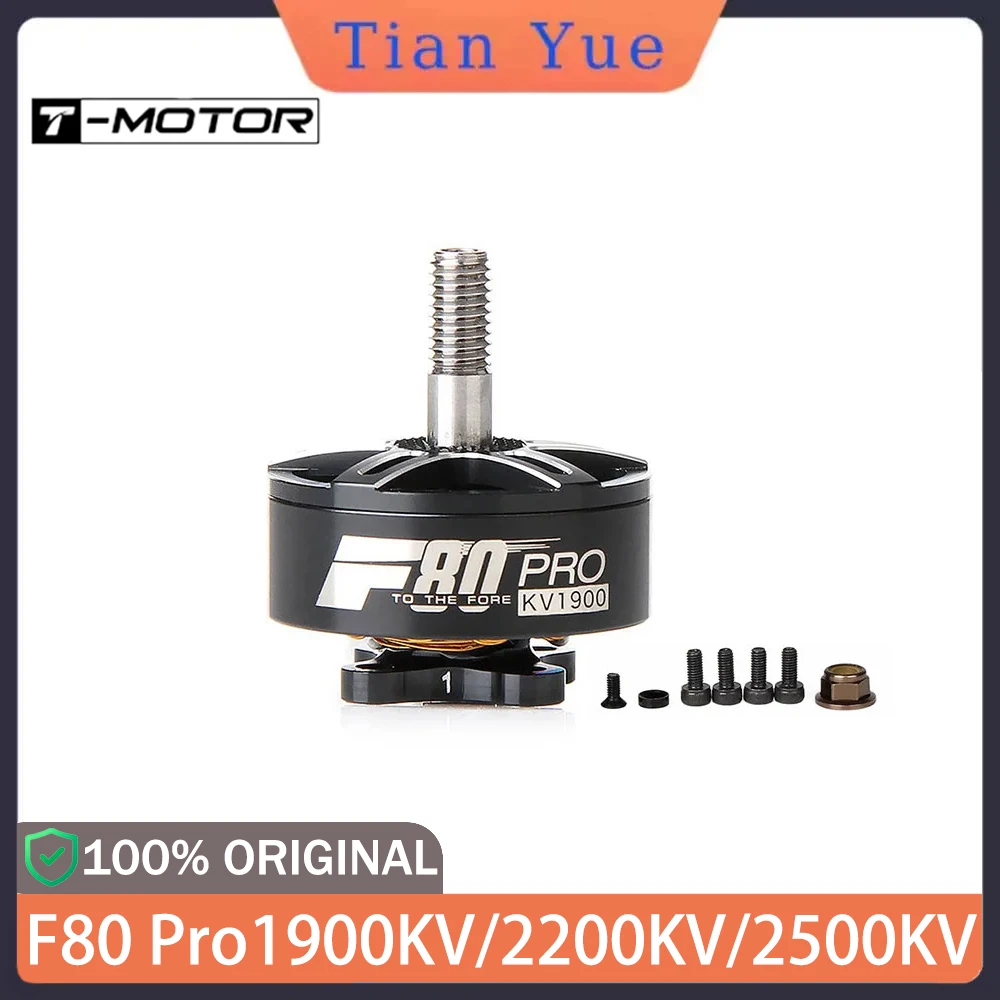 TMotor F80 Pro Brushless Motor 1900/2200/2500KV 3-6S Anti-slip Prop Design for 5-6inch FPV Racing Freestyle Drone
TMotor F80 Pro Brushless Motor 1900/2200/2500KV 3-6S Anti-slip Prop Design for 5-6inch FPV Racing Freestyle Drone
