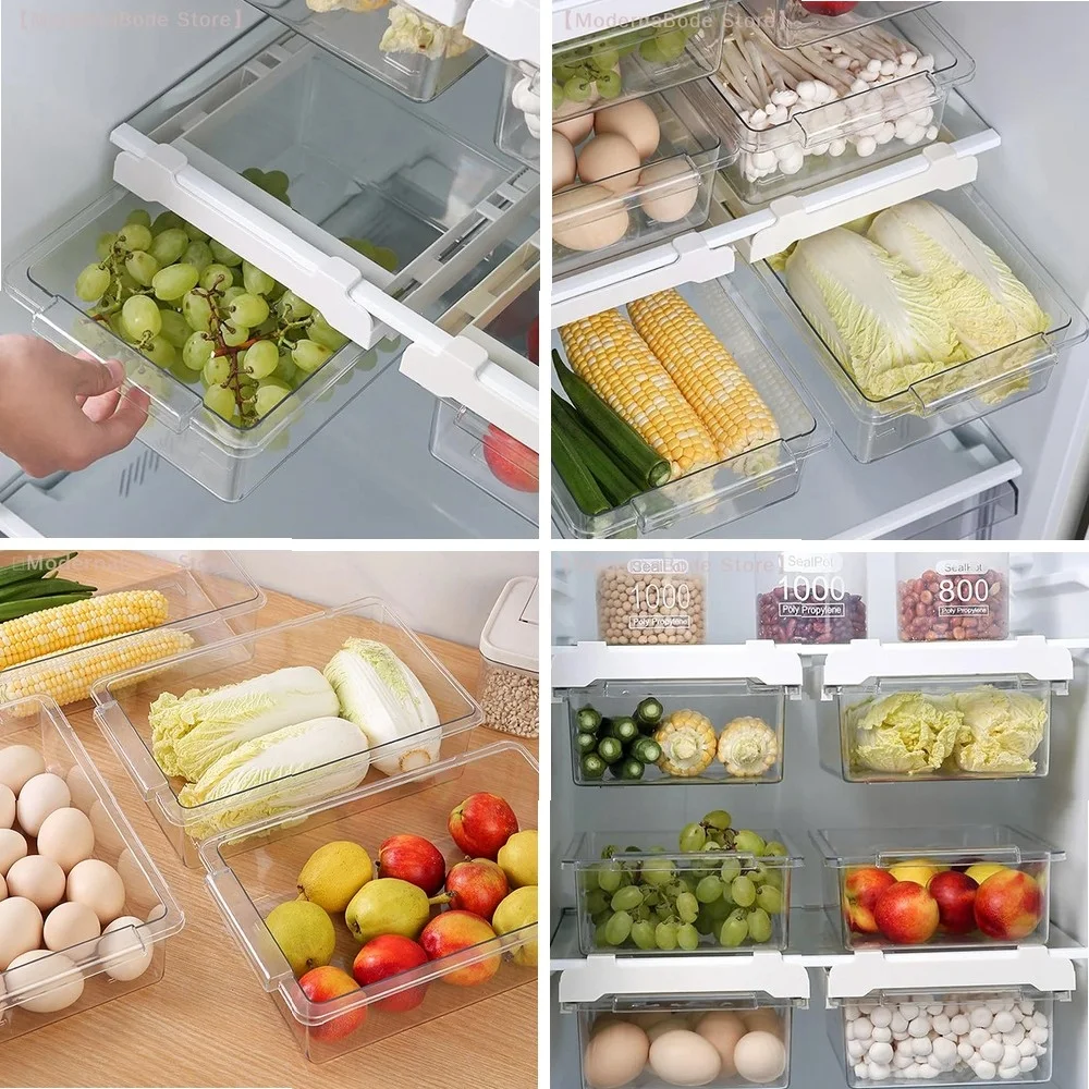 【M】Kitchen Storage Box Fruit Vegetable Preservation Organizer Transparent Egg Container Under-shelf Refrigerator Drawer
【M】Kitchen Storage Box Fruit Vegetable Preservation Organizer Transparent Egg Container Under-shelf Refrigerator Drawer