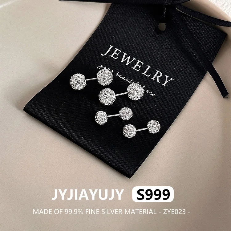 JYJIAYUJY 100% Whole Original Fine Silver S999 Screw-back Studs Earrings In Stock Drilled Ball Fashion Daily Wear ZYE023
JYJIAYUJY 100% Whole Original Fine Silver S999 Screw-back Studs Earrings In Stock Drilled Ball Fashion Daily Wear ZYE023