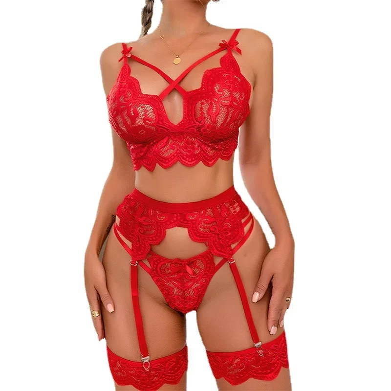 2025Hot Erotic Sexy Lingerie for Women Body Underwear Costume Bra Thongs Garter Belt Suits Lace 3-piece Lingerie Sets Sissy
2025Hot Erotic Sexy Lingerie for Women Body Underwear Costume Bra Thongs Garter Belt Suits Lace 3-piece Lingerie Sets Sissy