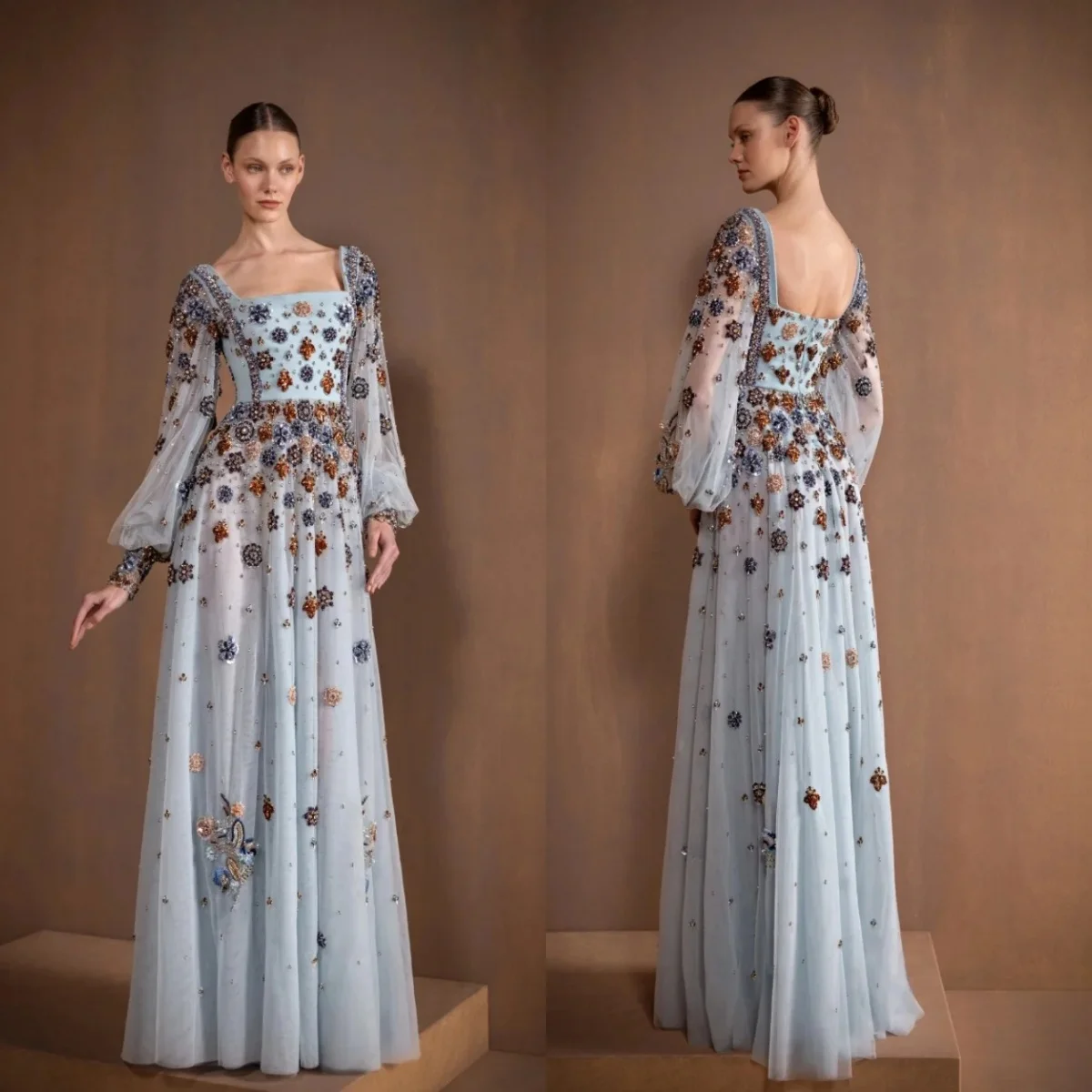Vintage Evening Dresses Prom Gowns Beaded Full Sleeve Luxury Party Dress Vestido De Novia Formal Occasion Customized
Vintage Evening Dresses Prom Gowns Beaded Full Sleeve Luxury Party Dress Vestido De Novia Formal Occasion Customized