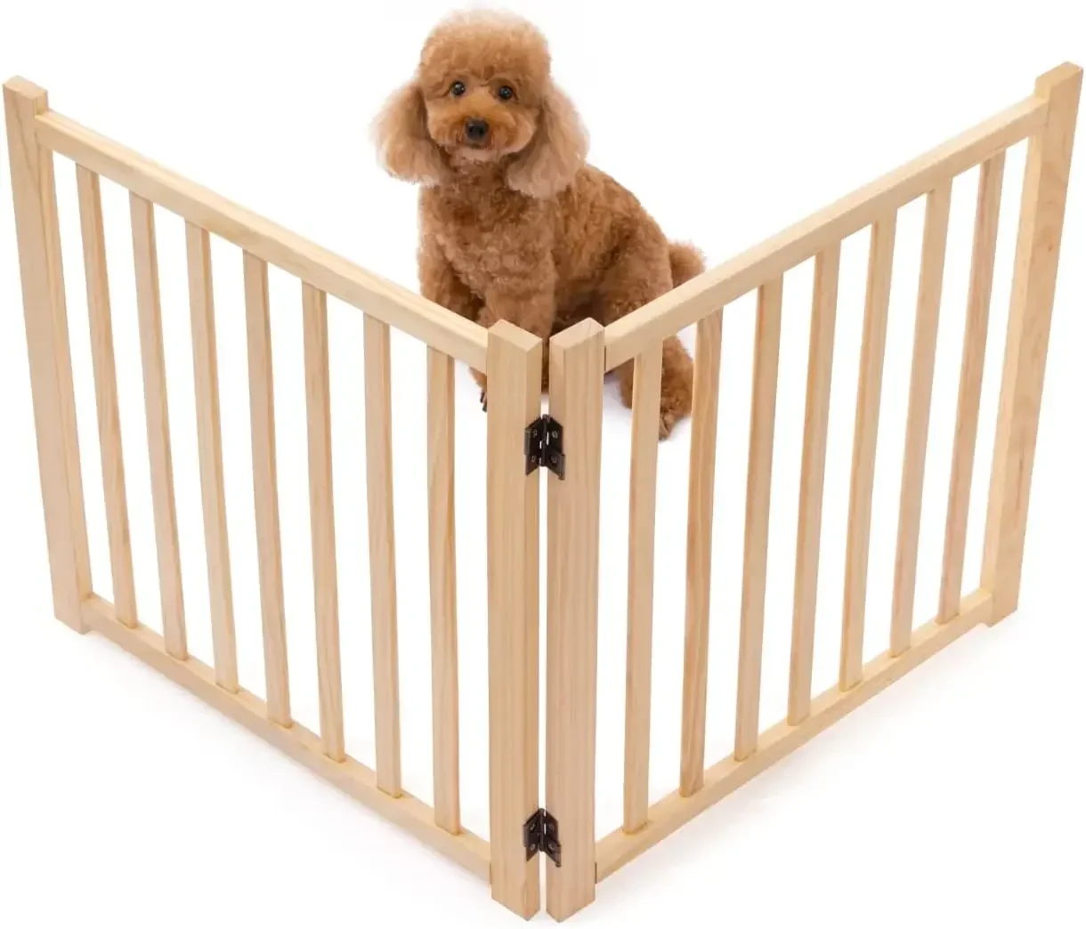 Free Standing Pet Gate for Dogs,Wooden Dog Gates for Doorways, Stairs,The House, Dog Fences Indoor Puppy Gate-2 Panel H:23”
Free Standing Pet Gate for Dogs,Wooden Dog Gates for Doorways, Stairs,The House, Dog Fences Indoor Puppy Gate-2 Panel H:23”