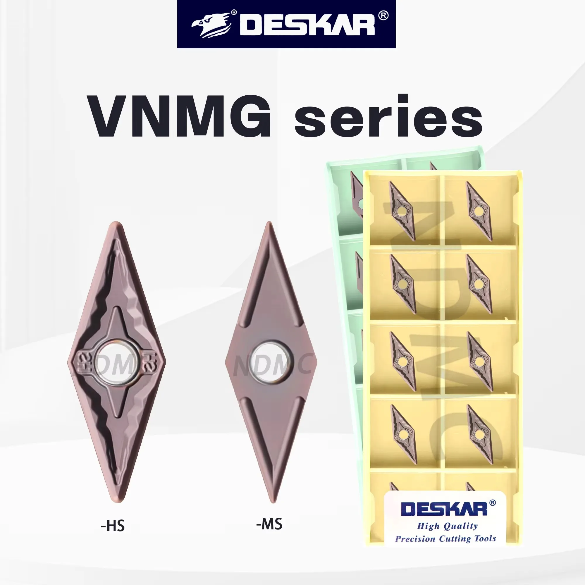 VNMG Series DESKAR VNMG160404/160408-HS/MS LF6018/LF6118 Numerical Control Lathe Turning Inserts For Stainless Steel Processing
VNMG Series DESKAR VNMG160404/160408-HS/MS LF6018/LF6118 Numerical Control Lathe Turning Inserts For Stainless Steel Processing