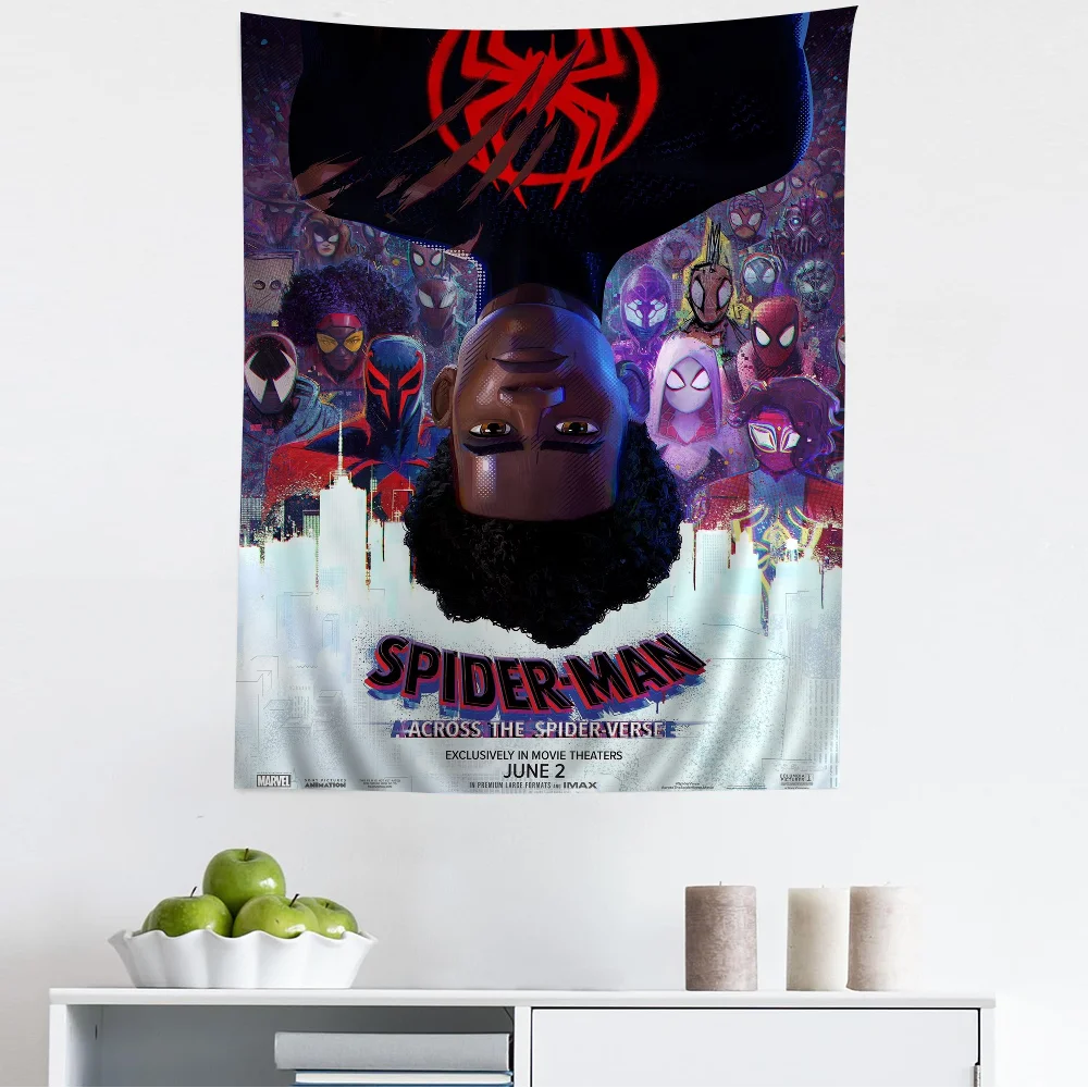 S-Spider Man Across The Verse гобелен с героями мультфильмов искусство научная фантастика Декор для дома настенные листы
S-Spider Man Across The Verse гобелен с героями мультфильмов искусство научная фантастика Декор для дома настенные листы