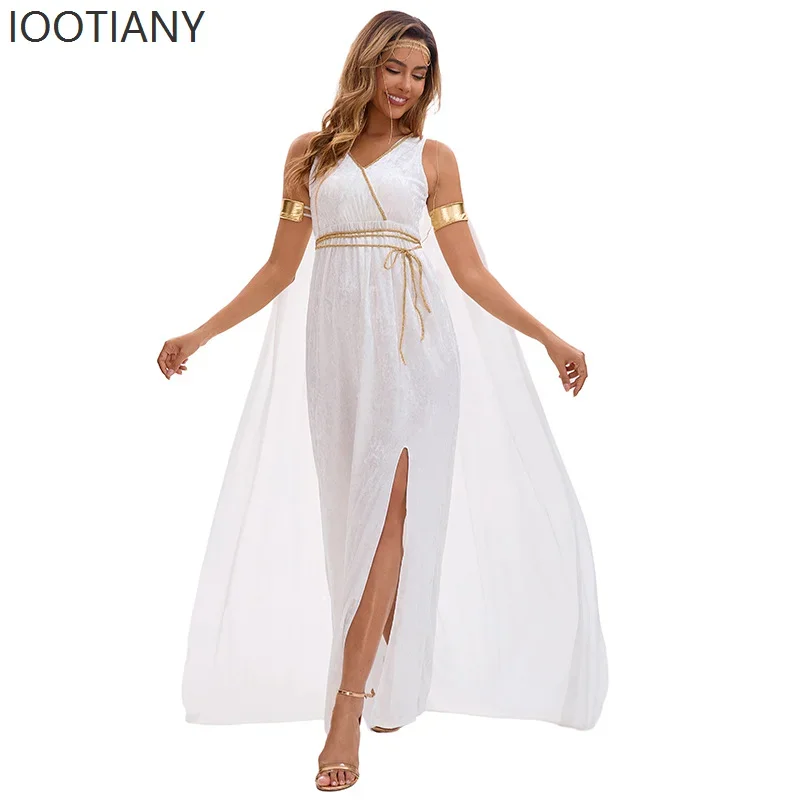 CosplayGreek Goddess Costume White Female Fashion Sexy Dress Ancient Greek Mythology Theme Clothing Halloween Stage Performance 
CosplayGreek Goddess Costume White Female Fashion Sexy Dress Ancient Greek Mythology Theme Clothing Halloween Stage Performance
