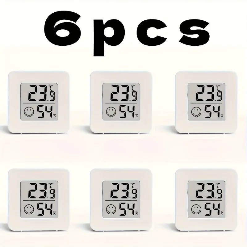 6 шт. ЖК-термометры и цифровые гигрометры для настенного/настольного использования, точный контроль температуры и влажности для дома, двора, автомобиля
6 шт. ЖК-термометры и цифровые гигрометры для настенного/настольного использования, точный контроль температуры и влажности для дома, двора, автомобиля