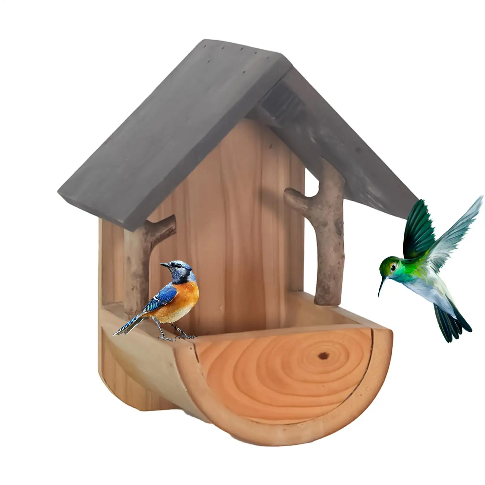 Outdoor Hanging Bird Feeder Wall Mount Wooden Weatherproof Feeding Tool Finch Feeder balcony bird feeder bird house feeder
Outdoor Hanging Bird Feeder Wall Mount Wooden Weatherproof Feeding Tool Finch Feeder balcony bird feeder bird house feeder