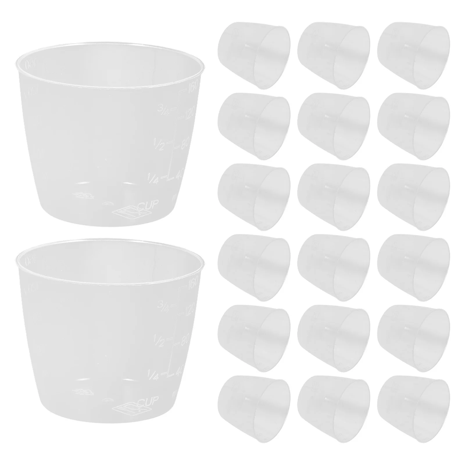 30Pcs Rice Measuring Cup 160Ml Transparent Graduated Plastic Cup for Electric Rice Cooker Kitchen Utensils Cooking Dog Food Prep
30Pcs Rice Measuring Cup 160Ml Transparent Graduated Plastic Cup for Electric Rice Cooker Kitchen Utensils Cooking Dog Food Prep