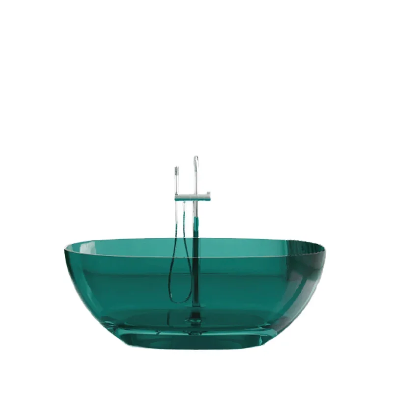 Modern portable hotel soaking bathtub freestanding transparent glass ionic bathtub
Modern portable hotel soaking bathtub freestanding transparent glass ionic bathtub