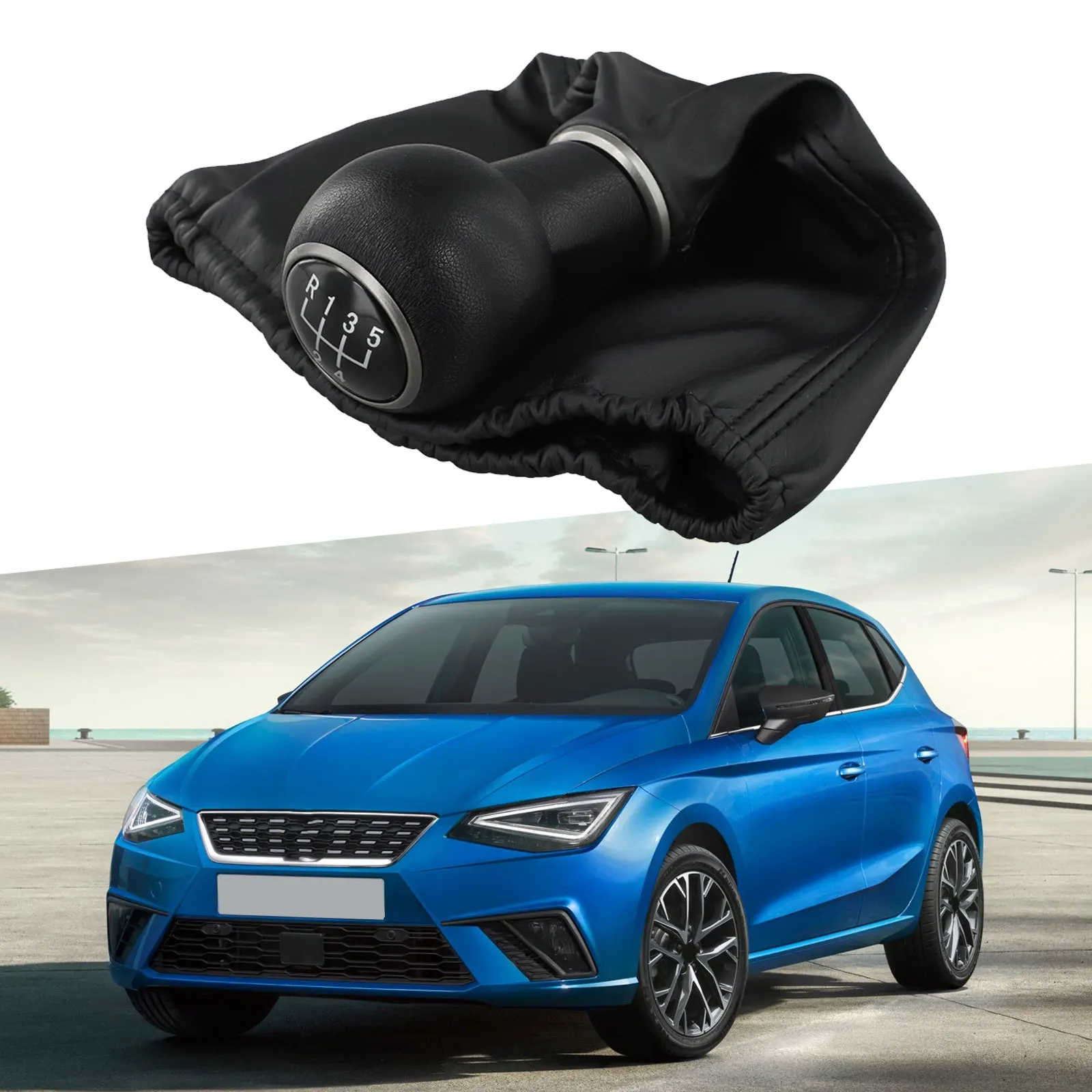 For SEAT For Ibiza 4th Gear Shift Knob R Upper Left 5/6 Speed Gear Shift Knob With PU Leather Boot Car Accessories
For SEAT For Ibiza 4th Gear Shift Knob R Upper Left 5/6 Speed Gear Shift Knob With PU Leather Boot Car Accessories