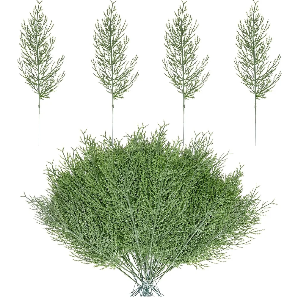 Artificial Pine Branches Simulation Cedar Stems Sprigs Decorative Leaves Garland Faux Fake Needles DIY Plant
Artificial Pine Branches Simulation Cedar Stems Sprigs Decorative Leaves Garland Faux Fake Needles DIY Plant