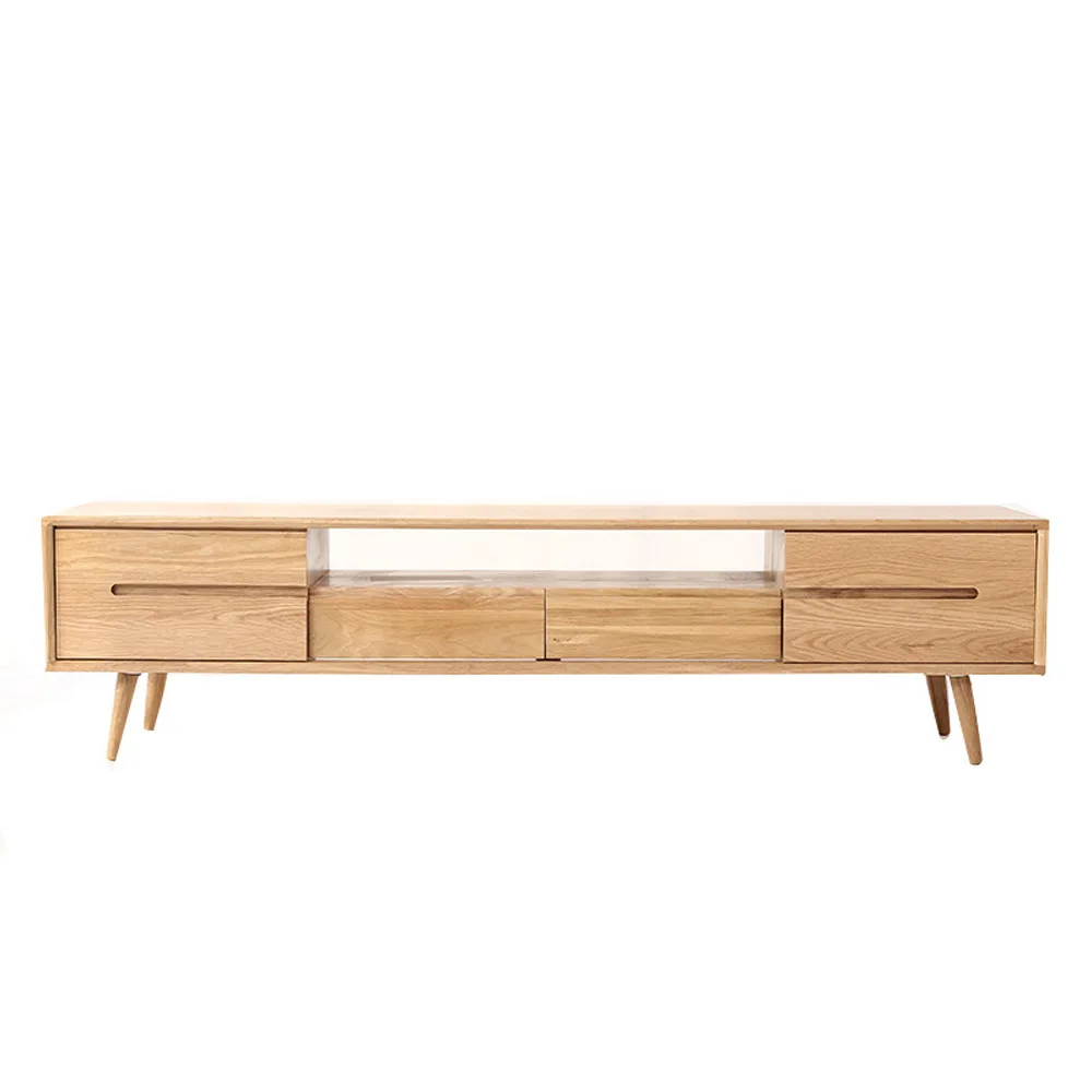 Solid wood TV cabinet Simple modern sliding door Red oak audio-visual cabinet Small apartment living room furniture
Solid wood TV cabinet Simple modern sliding door Red oak audio-visual cabinet Small apartment living room furniture
