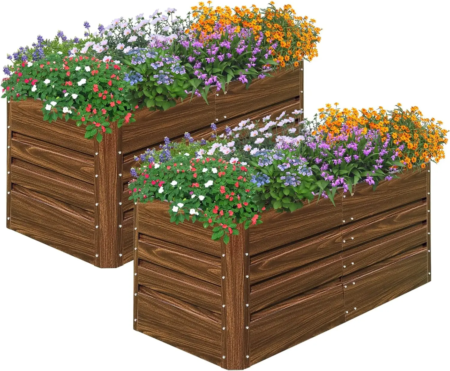 2-Pack 4x2x2FT Galvanized Raised Garden Bed Planter Box for Vegetables Flowers Herbs Outdoor
2-Pack 4x2x2FT Galvanized Raised Garden Bed Planter Box for Vegetables Flowers Herbs Outdoor