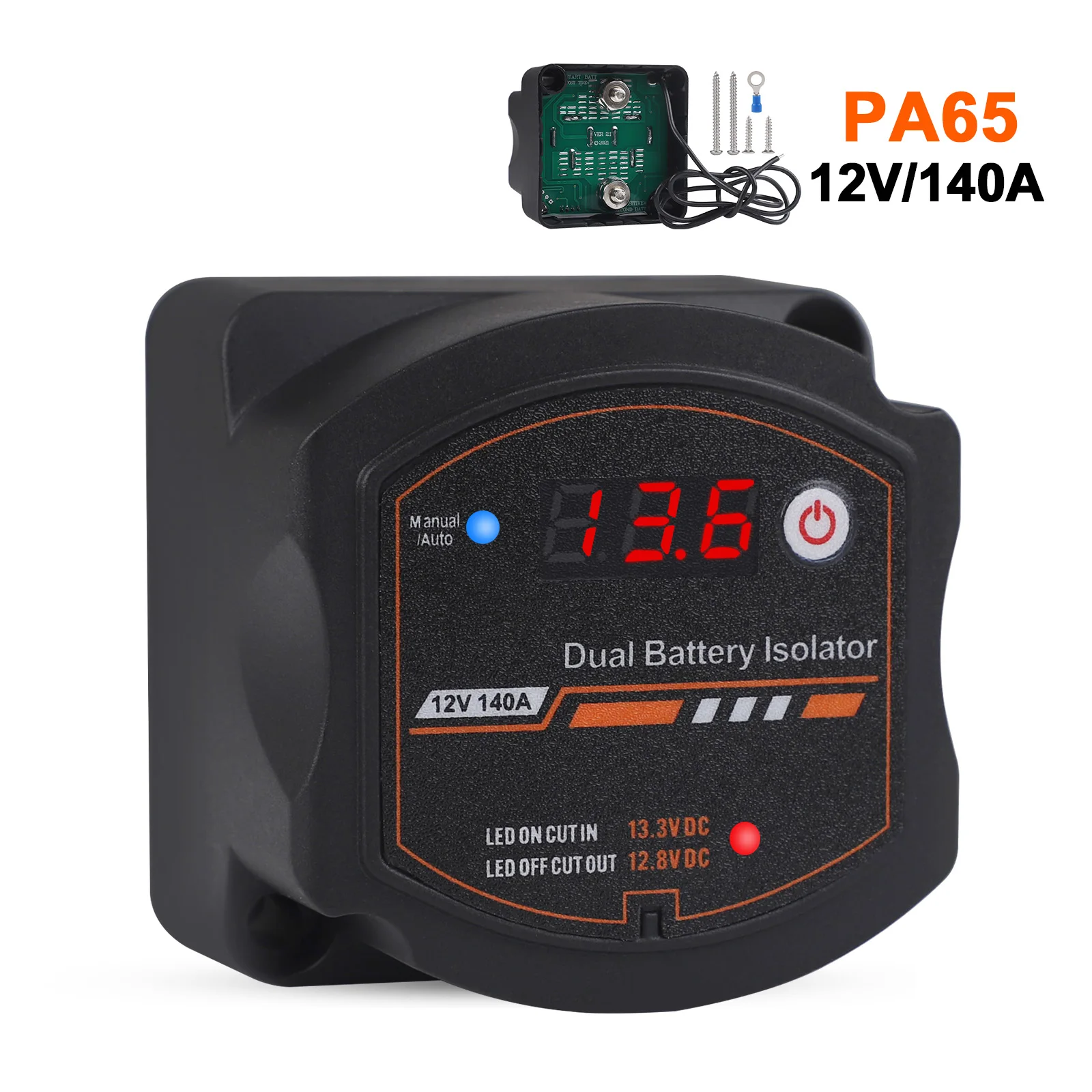 Smart 12V 140A VSR Dual Battery Isolator -Auto/Manual Control Voltage Sensitive Relay For Car, Boat, Marine, Campervan wholesale
Smart 12V 140A VSR Dual Battery Isolator -Auto/Manual Control Voltage Sensitive Relay For Car, Boat, Marine, Campervan wholesale
