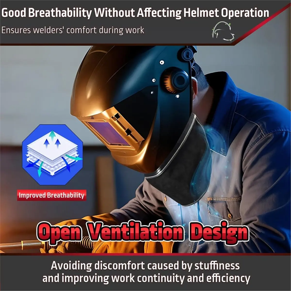 2 шт. чехол для сварочного шлема, удлиненный чехол для шлема с уплотнением для защиты шеи подходит для большинства сварочных шлемов
2 шт. чехол для сварочного шлема, удлиненный чехол для шлема с уплотнением для защиты шеи подходит для большинства сварочных шлемов