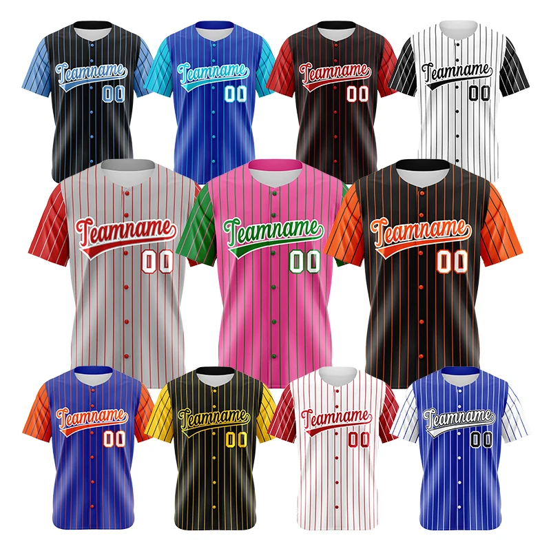 Blank Baseball Shirt Digital Logo Name Baseball Uniform Stitched Pinstripe Button Down T-Shirts Men Custom Baseball Jersey
Blank Baseball Shirt Digital Logo Name Baseball Uniform Stitched Pinstripe Button Down T-Shirts Men Custom Baseball Jersey
