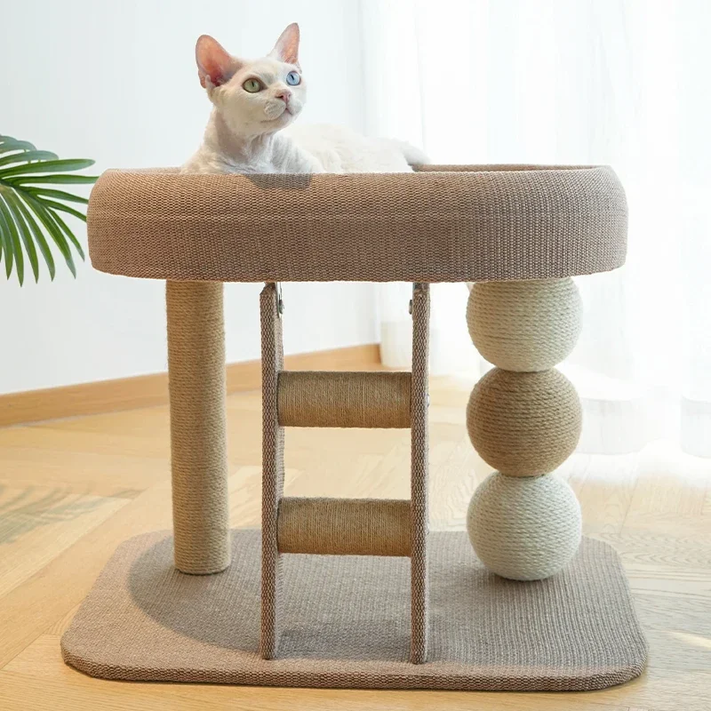 Small and Cute Cat Scratching Post, Suitable for Indoor Cats and Kittens, Sisal Scratching Board with Plush Bed Habitat, and Includes an Auxiliary Climbing Ladder
Small and Cute Cat Scratching Post, Suitable for Indoor Cats and Kittens, Sisal Scratching Board with Plush Bed Habitat, and Includes an Auxiliary Climbing Ladder
