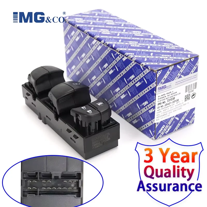 IMG Electric Power Window Regulator Master Switch 25401-3DF0B 25401-1KA0B For Nissan Juke Tiida Altima 254011KA0B 254013DF0B
IMG Electric Power Window Regulator Master Switch 25401-3DF0B 25401-1KA0B For Nissan Juke Tiida Altima 254011KA0B 254013DF0B