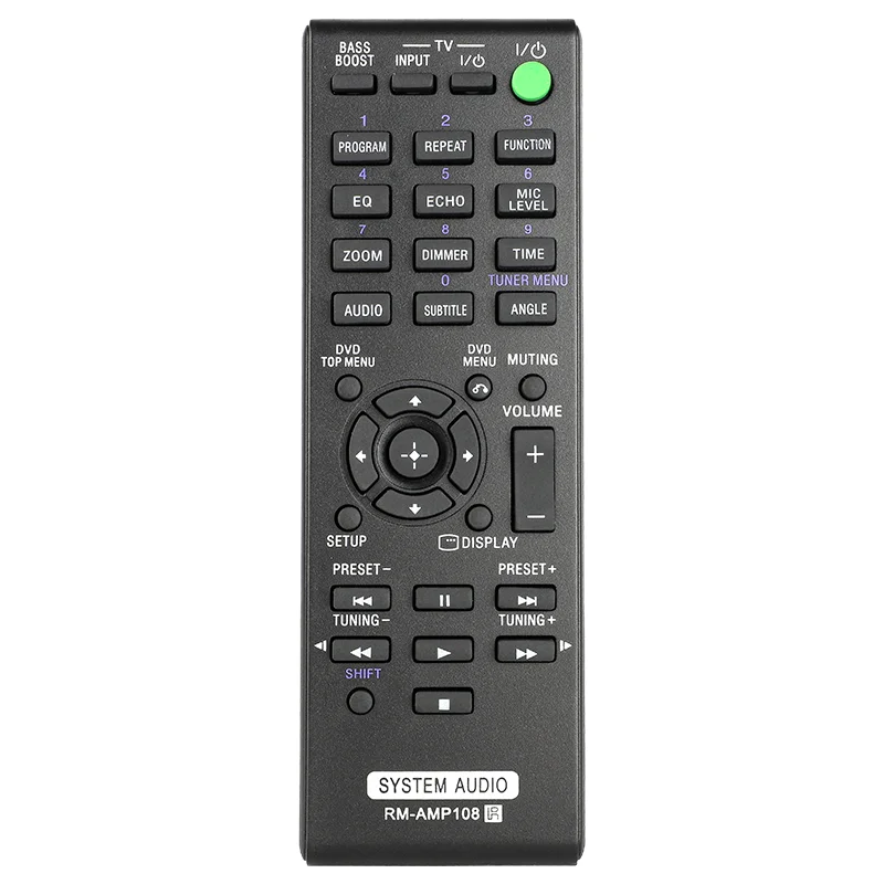 RM-AMP108 RMAMP108 Remote Control Compatible with Sony Audio System MT-S40D HCD-SR1D CMT-DX400A SS-S40D HCD-S40D MHC-ECL7D
RM-AMP108 RMAMP108 Remote Control Compatible with Sony Audio System MT-S40D HCD-SR1D CMT-DX400A SS-S40D HCD-S40D MHC-ECL7D