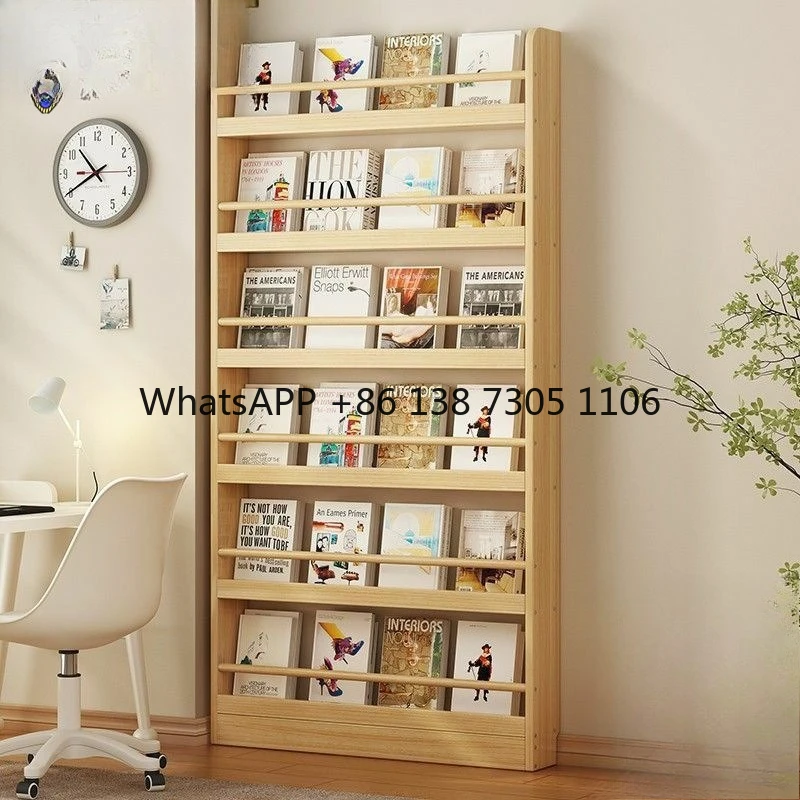 Solid wood reading area, bookcase against the wall, picture book storage rack, floor-to-ceiling multi-layer wall display shelf
Solid wood reading area, bookcase against the wall, picture book storage rack, floor-to-ceiling multi-layer wall display shelf